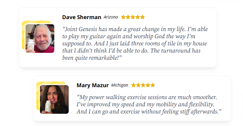 Joint Genesis Customer Reviews