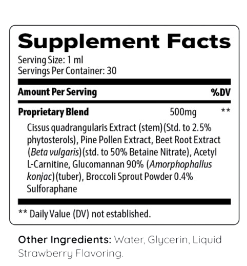 Liposlend Supplement Facts