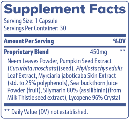 ProstaLite Supplement Facts