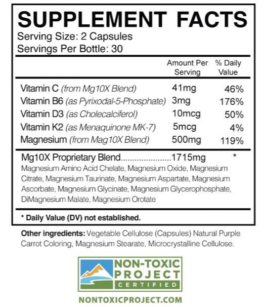 MG10X Supplemenrt facts