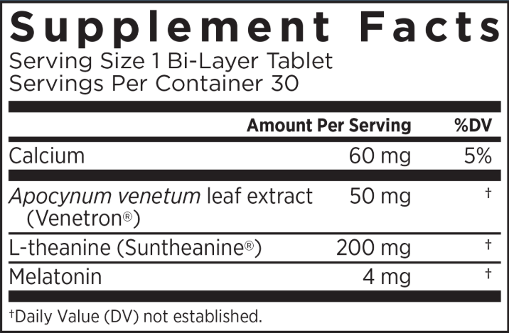 Sleep Refined Supplement Fact